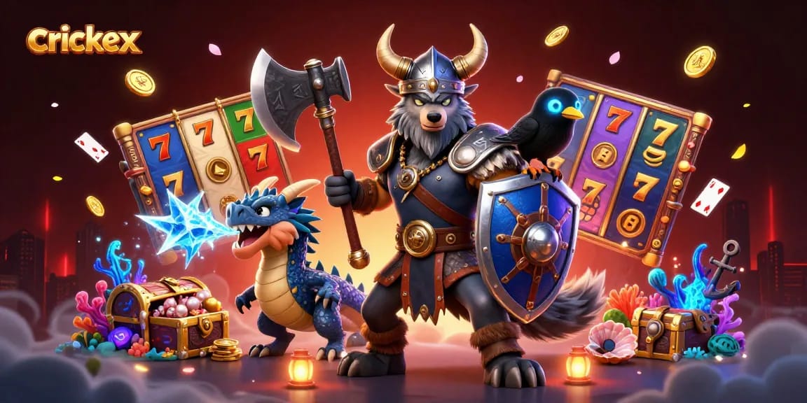 Experience crickex's vibrant gaming world with exciting slots, dynamic characters, and thrilling casino elements.