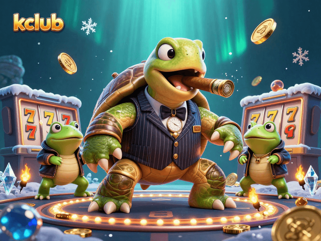 Experience the thrilling kclub gaming adventure with our casino action illustration featuring playful characters and lively elements.
