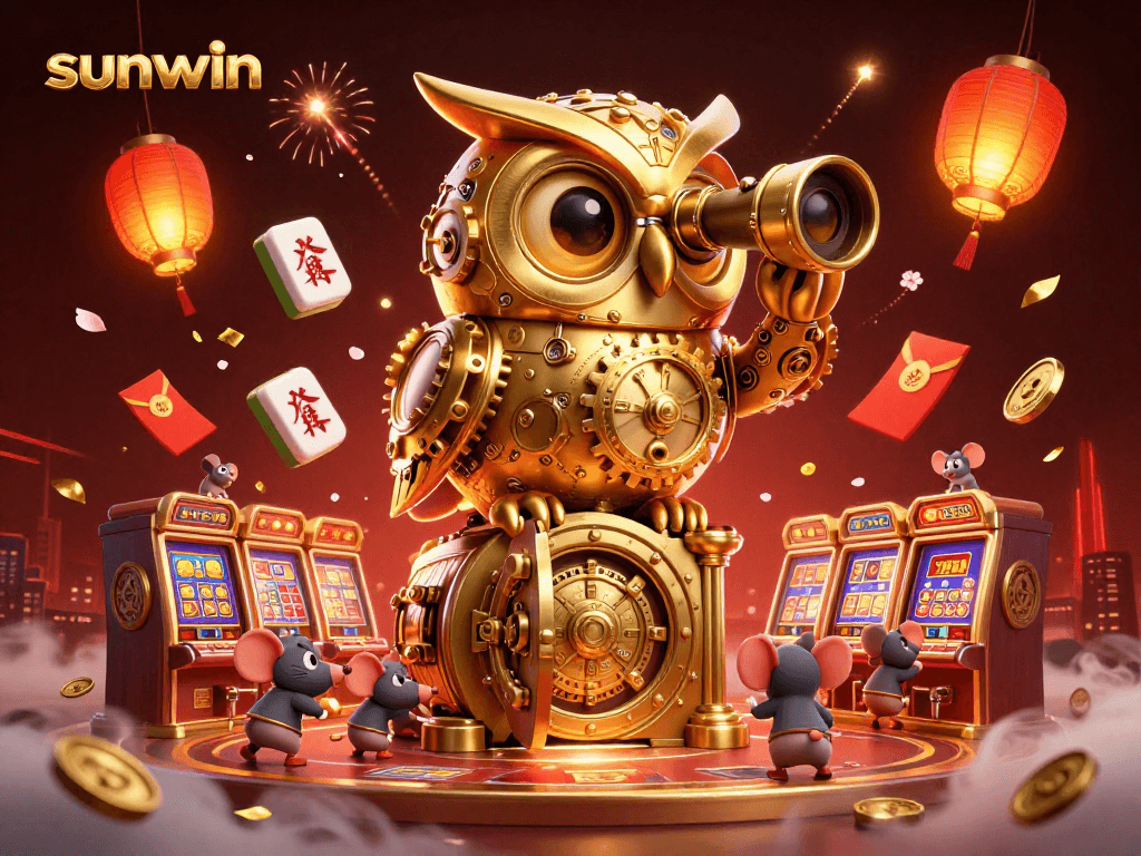 Experience thrilling gameplay at sunwin with festive casino elements and lucky symbols.