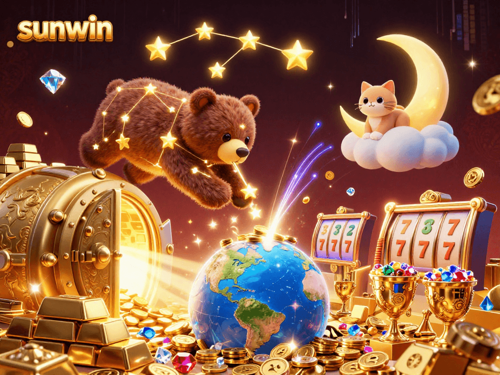 Engage with sunwin's dynamic slots adventure with a shooting constellation bear and treasures!