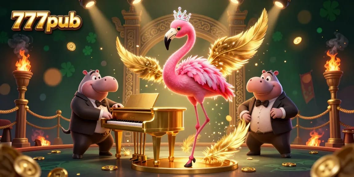 Experience the excitement of 777pub with lively characters and dynamic casino elements.