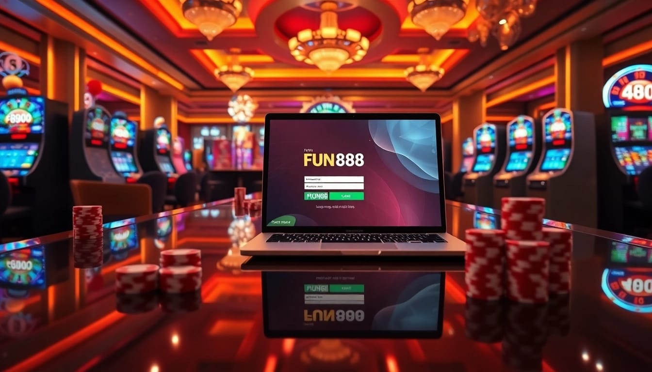 Engage with FUN88 đăng nhập through an exciting online casino experience featuring vibrant games and dynamic elements.