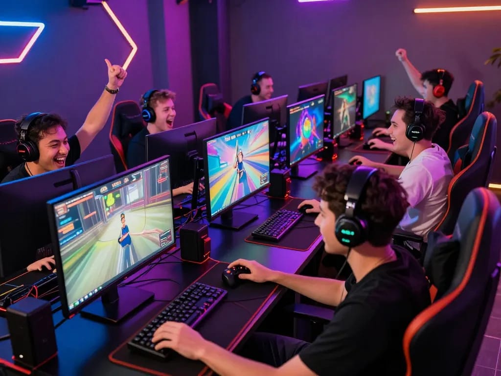 Engaging online gaming environment with players enjoying CWIN experiences and interactive setups.