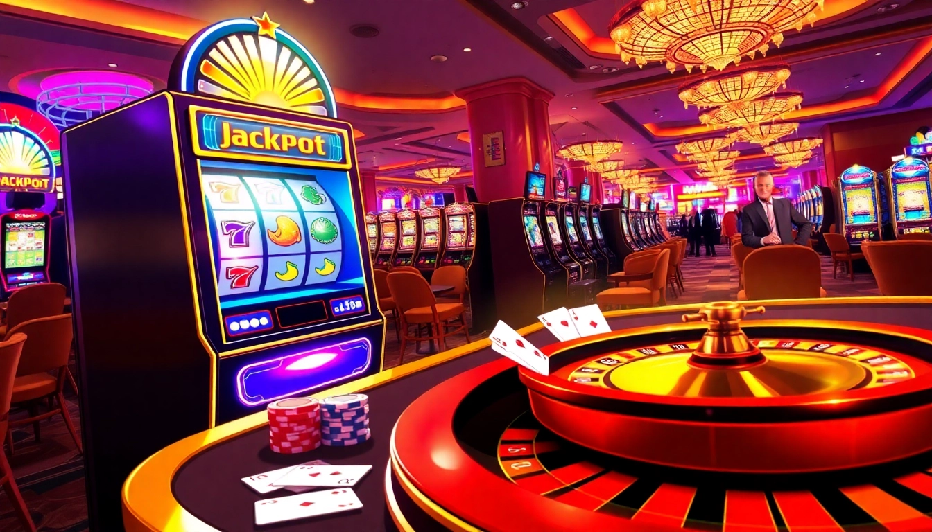 Experience the thrill of nk88 nổ hũ with vibrant slot machines and a lively casino atmosphere.