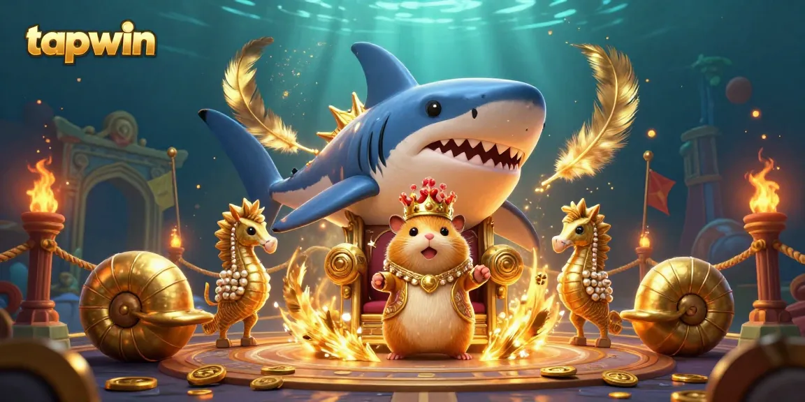 Experience the allure of tapwin's vibrant underwater casino realm featuring unique characters and dynamic elements.