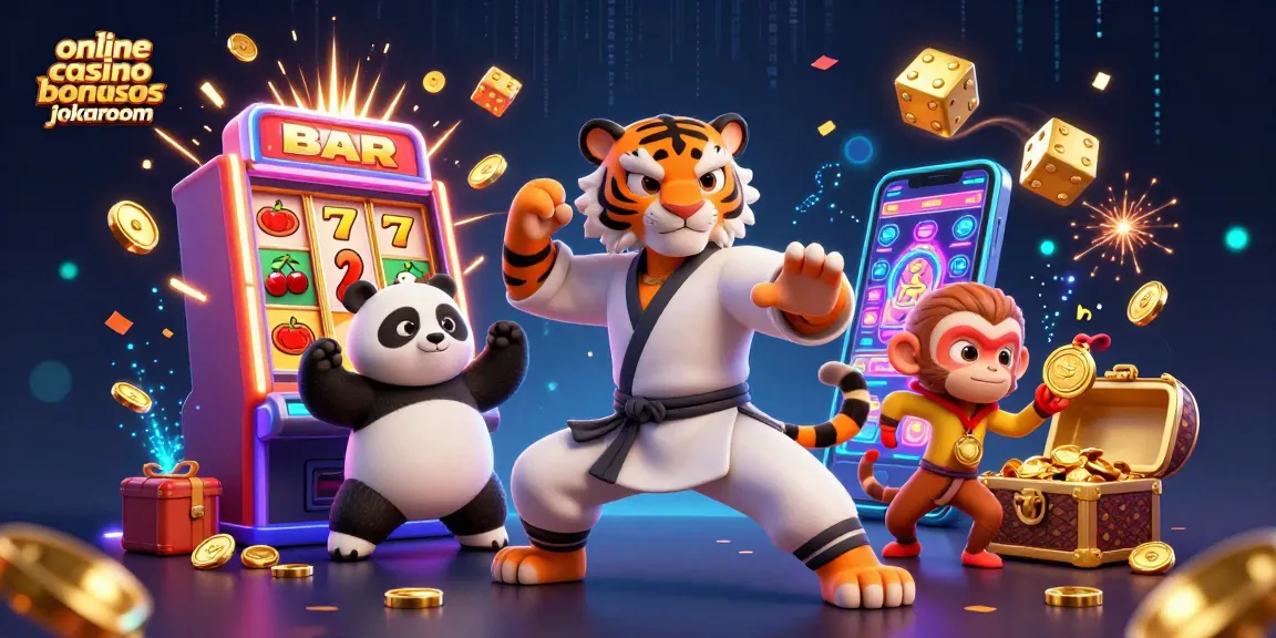 Engage with the thrilling world of online casino bonuses jokaroom through this vibrant illustration featuring a kung fu tiger master.