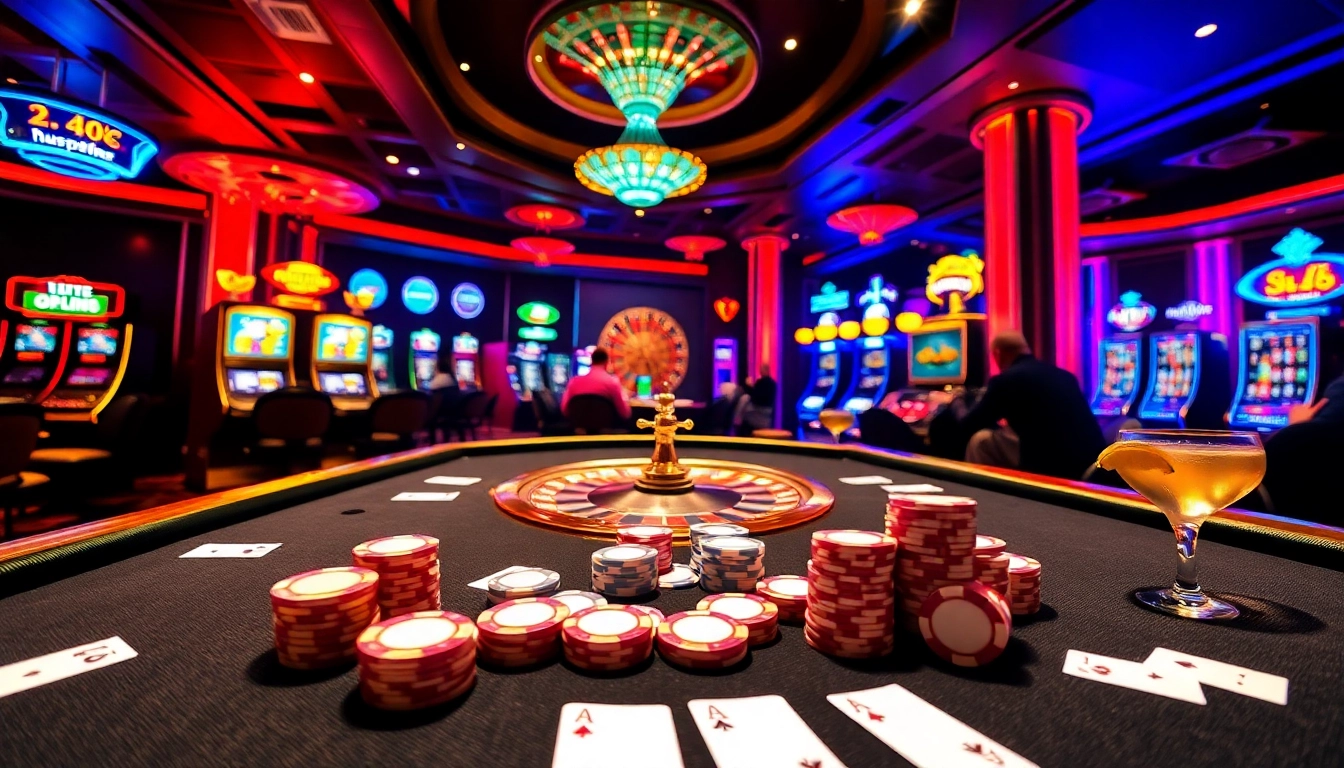 Experience the thrill of gambling at https://789win.associates/ with an exciting casino scene featuring poker and roulette.