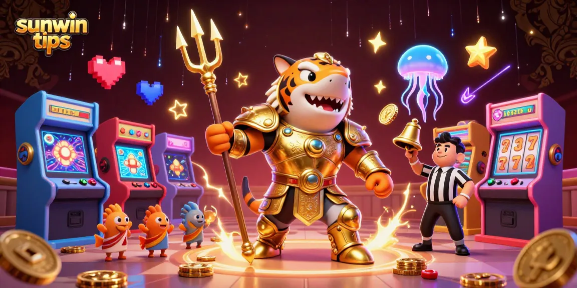 Experience the thrill of gaming with sunwin tips in this vibrant 3D casino illustration.