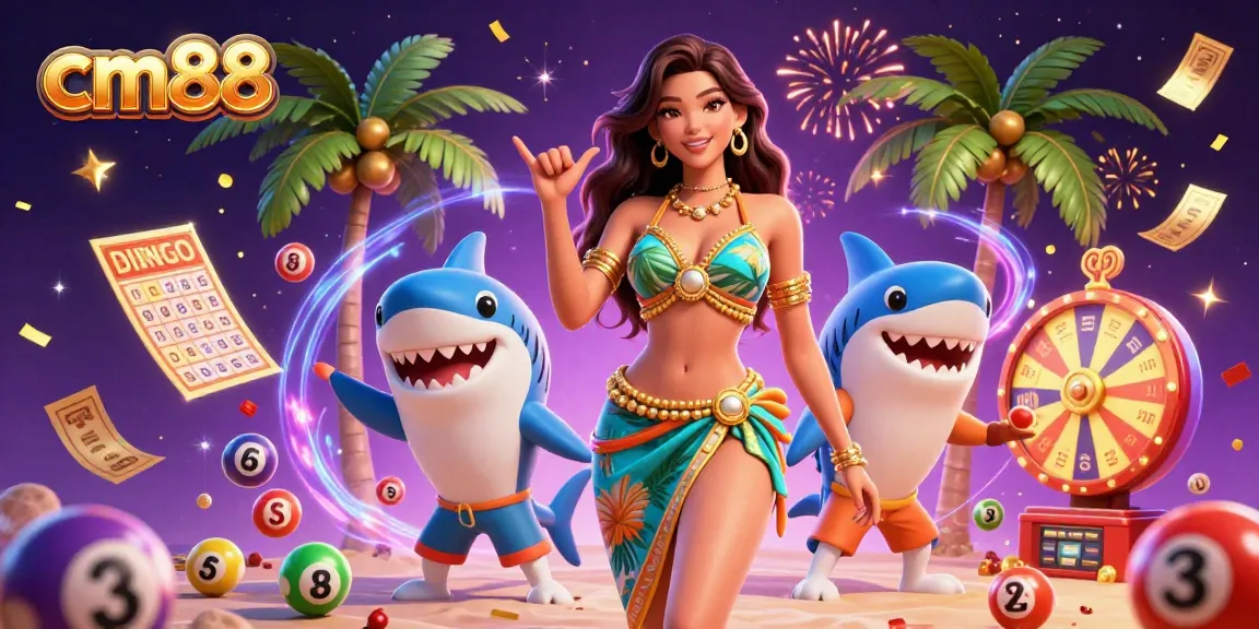 Experience the excitement of cm88 with vibrant lottery elements and a dynamic scene engaging players.