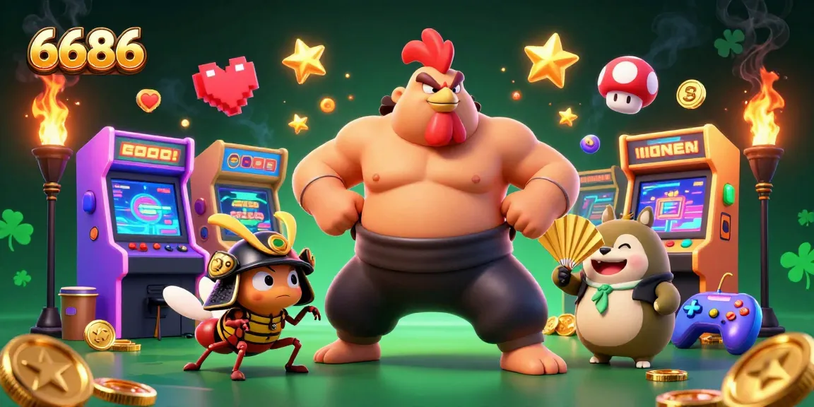 Experience thrilling gaming with 6686 featuring dynamic characters and vibrant casino elements.