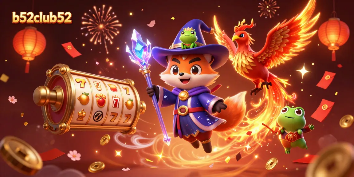 Experience thrilling gameplay at b52club52 with vibrant slot machines and magical elements.