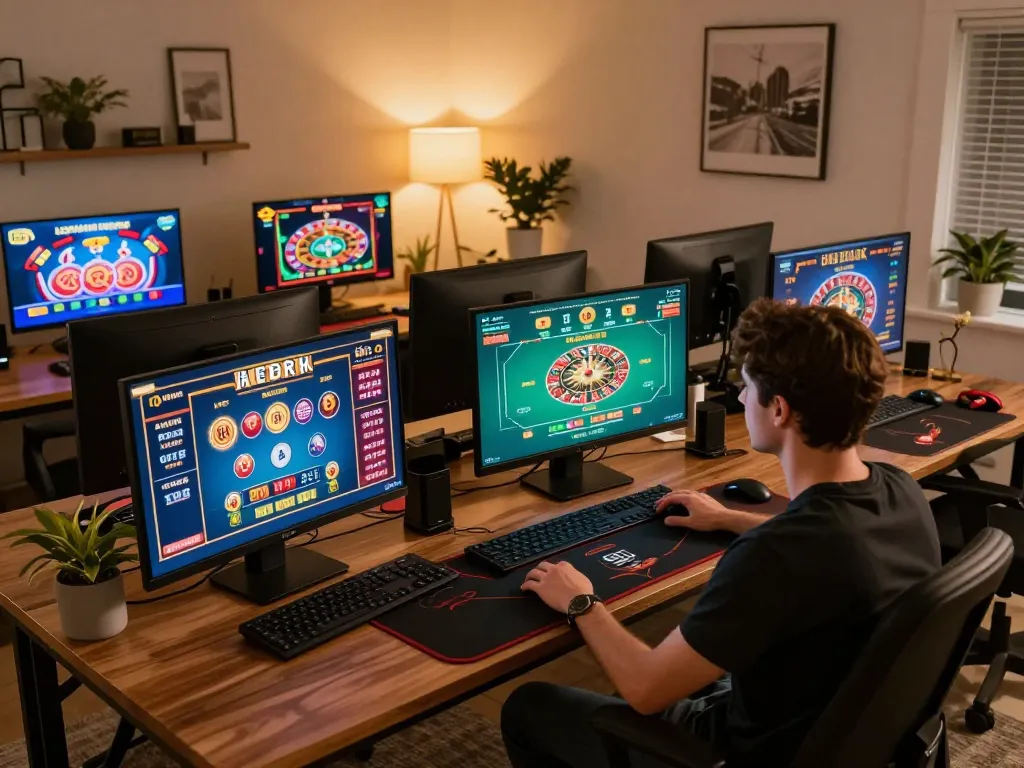 Engage with the 789win link through an exciting online gaming experience in a cozy setting.