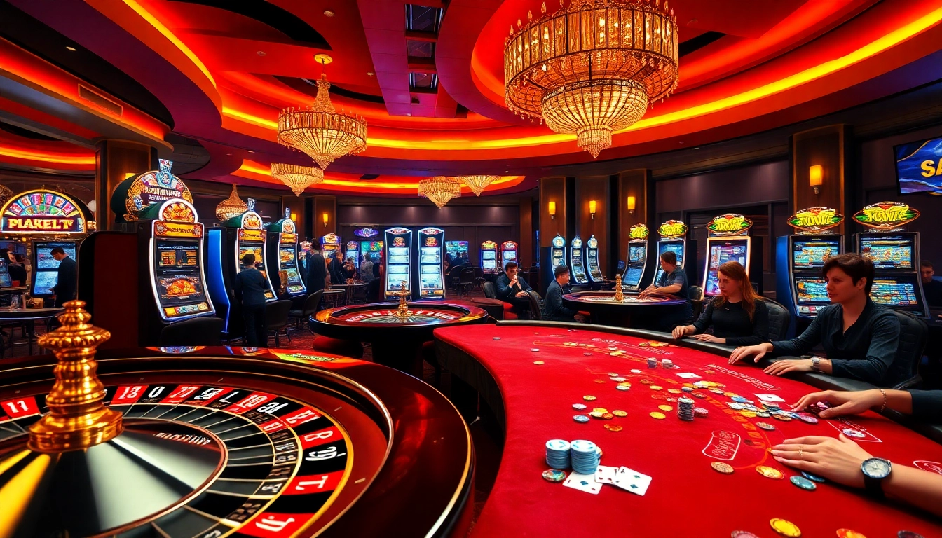 Players strategizing around vibrant casino tables at https://shbet800.com/, capturing the thrill of the game.
