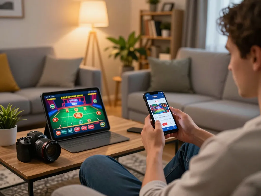 Enjoy immersive gaming at ph22.net.ph on a smartphone and tablet in a cozy home environment.