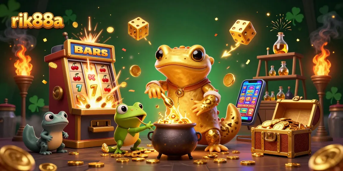 Watch the enchanting rik88a casino realm come alive with gold riches, vibrant games, and magical transformations.