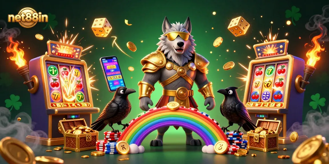 Experience the thrill of jackpots with net88in featuring vibrant Norse-inspired casino characters.