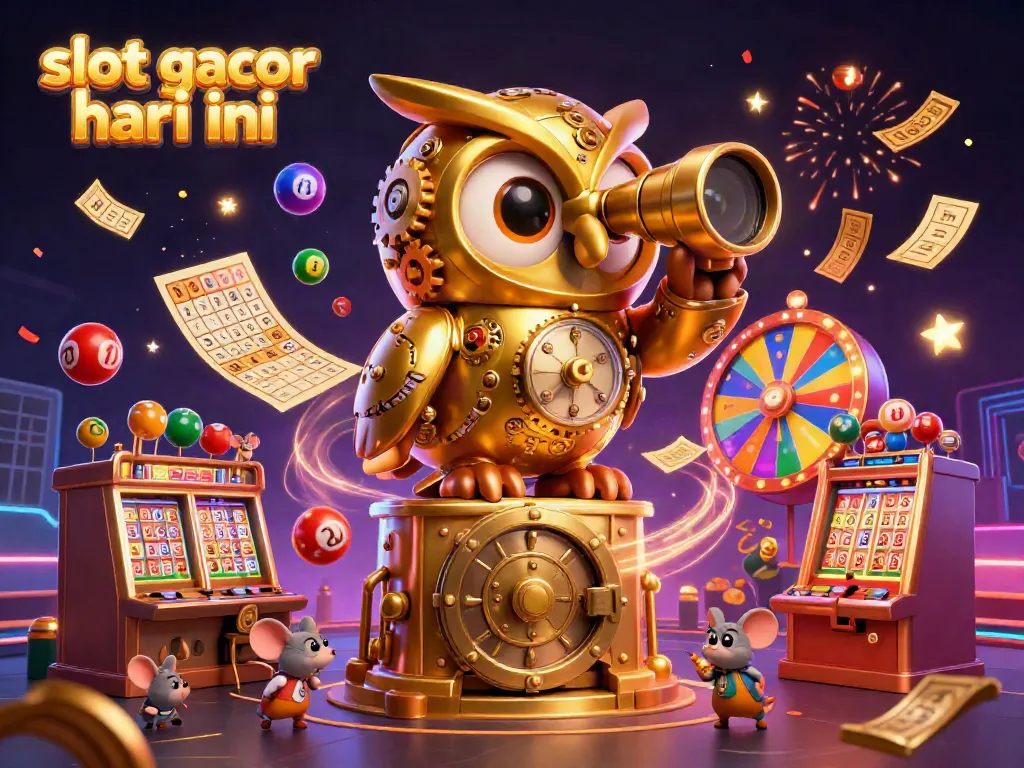 Experience excitement with slot gacor hari ini as vibrant elements create a celebratory casino atmosphere.