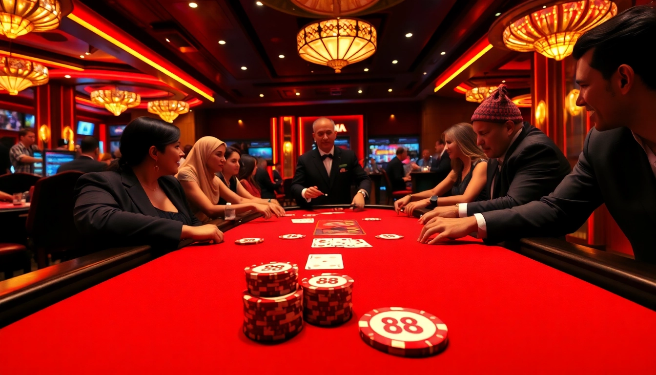 Experience the thrill of gaming at VIN 88's professional casino tables with luxury poker action.