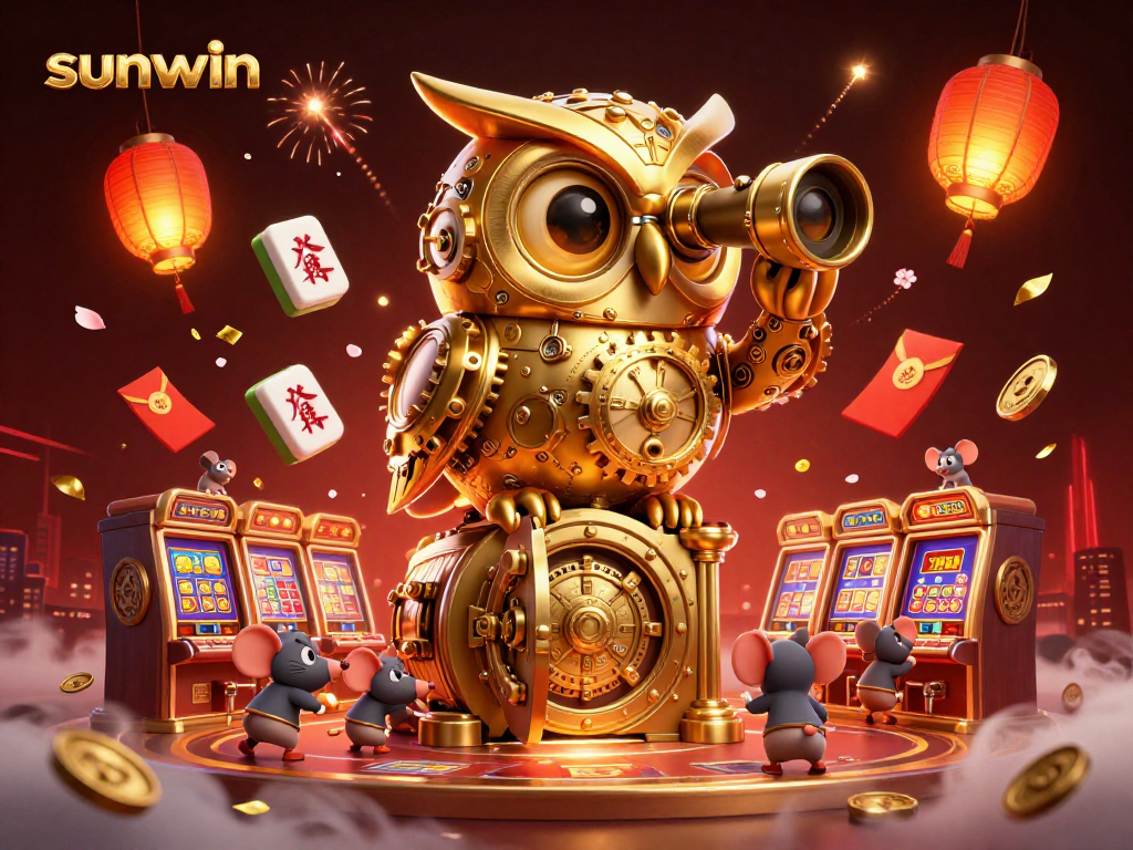 Experience thrilling gameplay at sunwin with festive casino elements and lucky symbols.
