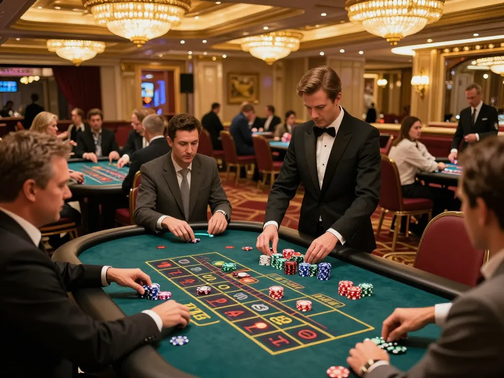 Players enjoying thrilling moments at trang chủ BL555 roulette tables during an active betting session.